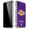NBA Los Angeles Lakers Purple Primary Logo iPhone XS Max Clear Case